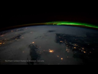 beautiful music, in flight the iss above the ground