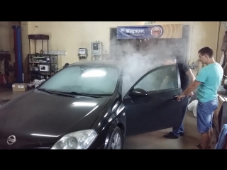 car treatment with dry fog